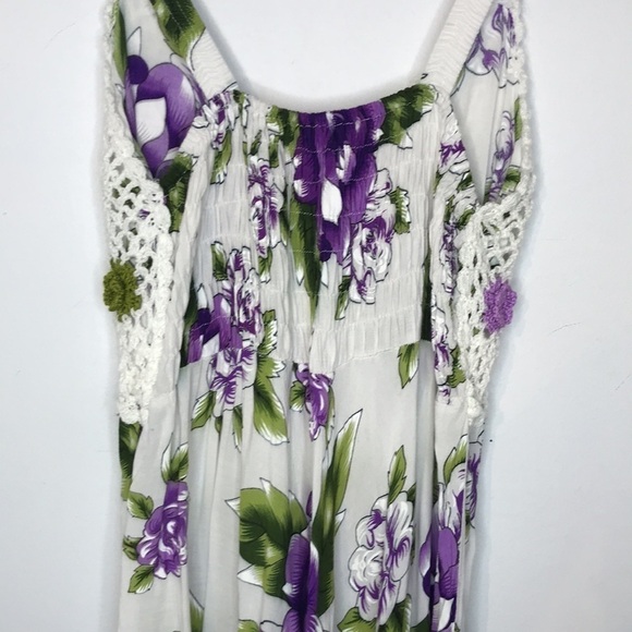 Floral knit handmade dress - Picture 7 of 9